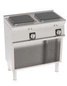 Cucina elettrica trifase-8kw, 2 piastre cm 30x30 su vano aperto - cm 80x45x90h