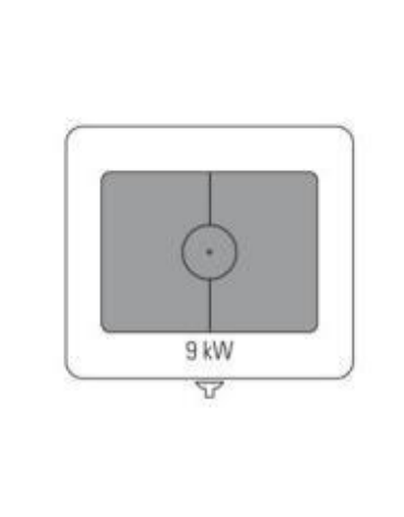 Tuttapiastra a gas cm 74,2x55,8, 1 bruciatore da 9 Kw - cm 80x70x28h
