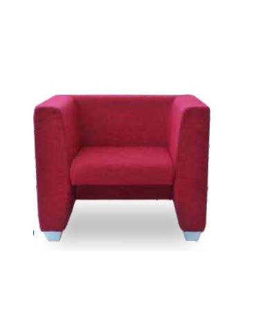 Poltrona attesa 1 posto con struttura portante in multistrato cm 78x63x70h