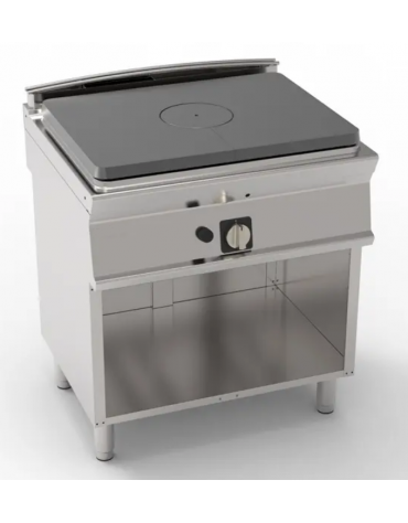 Tuttopiastra a gas cm 74,2x55,8 su vano aperto, 1 bruciatore - cm 80x70x28h