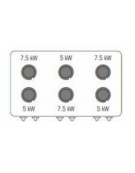 Cucina a gas 6 fuochi, forno a gas, fuochi aperti 2x7,2kw+2x3,3kw+2x4,5kw - cam. forno cm 92,5x63x30 - cm 120x70x90h