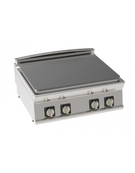 Tuttapiastra elettrica da banco trifase-8kw, 1 piastra cm 76,3x58 - cm 80x70x28h