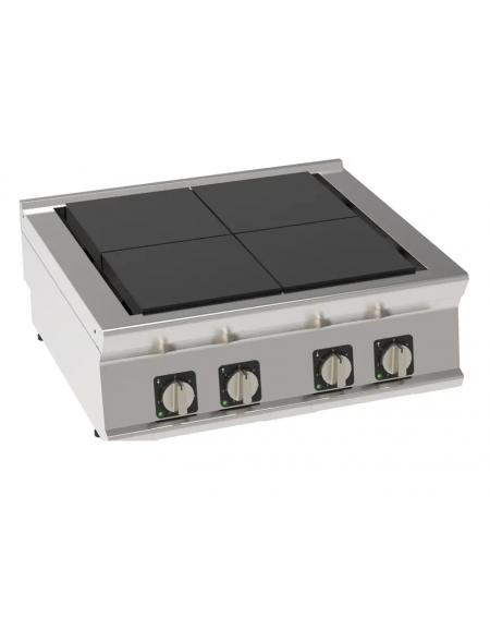 Cucina elettrica da banco trifase-12kw, 4 piastre quadre complanari basculanti cm 30x30 - cm 80x70x28h Cucina elettrica da banco trifase-12kw, 4 piastre quadre complanari basculanti cm 30x30 - cm 80x70x28h