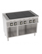 Cucina elettrica trifase-18kw, 6 piastre quadre basculanti cm 30x30 su vano aperto cm 113x57,4x39,5 - cm tot. 120x70x90h Cucina elettrica trifase-18kw, 6 piastre quadre basculanti cm 30x30 su vano aperto cm 113x57,4x39,5 - cm tot. 120x70x90h
