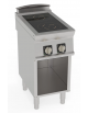 Piano cottura elettrico ad induzione su vano aperto, 2 zone di cottura - potenza tot. 7 Kw trifase  - cm 40x70x90h