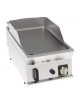 Fry-Top a gas da banco, 1 zona cottura, piastra liscia cm 35,3x56,4, potenza gas Kw 7 - cm 40x70x28h