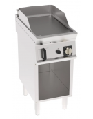 Fry-Top a gas su vano aperto, 1 zona cottura, piastra liscia cm 35,3x56,4, potenza gas Kw 7 - cm 40x70x90h