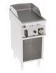 Fry-Top a gas su vano aperto, 1 zona cottura, piastra liscia cm 35,3x56,4, potenza gas Kw 7 - cm 40x70x90h