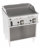 Fry-Top a gas su vano aperto, 2 zone cottura, piastra rigata cm 74,8x56,4, potenza gas Kw 14 - cm 80x70x90h