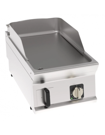 Fry-Top elettrico da banco - piastra liscia, zona cottura cm 35,3x56,4 - trifase Kw 3,9 - cm 40x70x28h