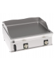 Fry-Top elettrico da banco - piastra liscia, zona cottura cm 74,8x56,4 - trifase Kw 7,8 - cm 80x70x28h