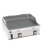 Fry-Top elettrico da banco - piastra liscia cromata, zona cottura cm 74,8x56,4 - trifase Kw 7,8 - cm 80x70x28h