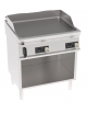 Fry top elettrico su vano aperto, 2 zone cottura, piastra liscia - con controllo elettronico - trifase 7,8kw - cm 80x70x90h