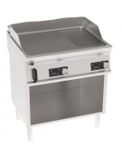 Fry top elettrico trifase-7,8kw su vano aperto, 1/3 piastra rigata - con controllo elettronico - dim. 80x70x90h Fry top elettrico trifase-7,8kw su vano aperto, 1/3 piastra rigata - con controllo elettronico - dim. 80x70x90h