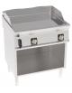Fry-Top elettrico su vano aperto - piastra liscia cromata, zona cottura cm 74,8x56,4 - trifase Kw 7,8 - cm 80x70x90h