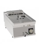 Friggitrice elettrica da banco in acciaio inox - 1 vasca, capacità olio: 8 Lt - mm 260x400x345h