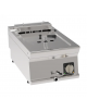 Friggitrice elettrica da banco, 1 vasca da Lt 8, con resistenza basculante - trifase Kw 6 - dim. tot. cm 40x70x28h