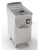 Friggitrice elettrica su mobile, 1 vasca da Lt 13, con resistenze rotanti - trifase Kw 12 - cm 40x70x90h