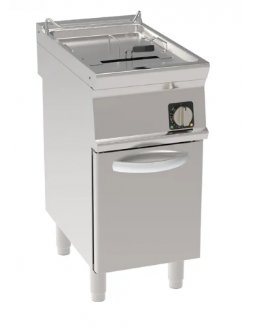 Friggitrice elettrica su mobile trifase-16,5kw - 1 vasca con resistenze rotanti 17Lt. - cm 40x70x90h