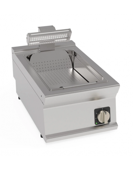 Scaldapatate elettrico monofase-1kw da banco, 1 vasca GN1/1 dim. cm 32,5x53x15h - dim tot. cm 40x70x28h