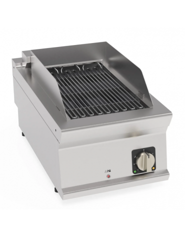 Griglia elettrica a contatto con acqua da banco, superficie di cottura cm 26,8x44,7 - potenza 4,1 Kw - cm 40x70x28h