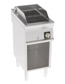 Griglia elettrica a contatto con acqua su vano aperto, superficie di cottura cm 26,8x44,7 - potenza 4,1 Kw - cm 40x70x90h
