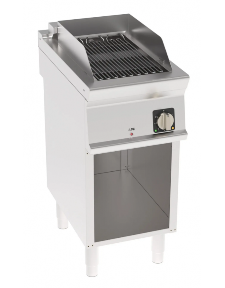 Griglia elettrica a contatto con acqua su vano aperto, superficie di cottura cm 26,8x44,7 - potenza 4,1 Kw - cm 40x70x90h