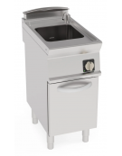 Cuocipasta elettrico trifase-6kw, in acciaio in acciaio inox AISI 316 da 24 litri di capacità - cm 40x70x90h