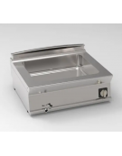 Bagnomaria elettrico da banco monofase-2,6kw, 1 vasca AISI 304 - GN2/1 dim. cm 63x50,8x16,5h - dim tot. cm 80x70x28h