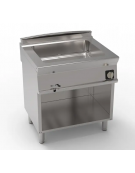 Bagnomaria elettrico su vano aperto monofase-2,6kw, 1 vasca AISI 304 - GN2/1 dim. cm 63x50,8x16,5h - dim tot. cm 80x70x90h