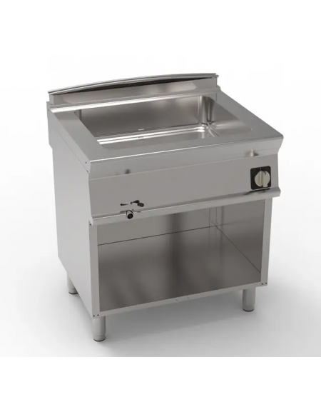 Bagnomaria elettrico su vano aperto monofase-2,6kw, 1 vasca AISI 304 - GN2/1 dim. cm 63x50,8x16,5h - dim tot. cm 80x70x90h