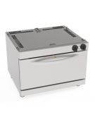 Base forno elettrico statico - camera cm 57,5x65x30h, capacità teglie 4xGN2/1 - trifase Kw 5,3 - cm 80x70x60h