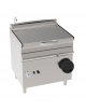 Brasiera basculante a gas, Lt 50 - 1 vasca inox cm 70x46,5x20h, ribaltamento manuale - potenza tot. Kw 12 - cm 80x70x90h
