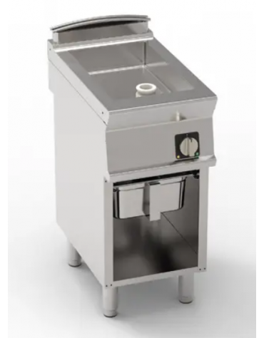 Brasiera elettrica multifunzione su vano aperto, trifase-4,5kw, 1 vasca AISI 304, cap. 15lt - dim tot. cm 35x70x85h Brasiera elettrica multifunzione su vano aperto, trifase-4,5kw, 1 vasca AISI 304, cap. 15lt - dim tot. cm 35x70x85h
