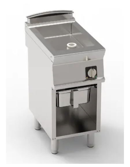 Brasiera elettrica multifunzione su vano aperto, trifase-4,5kw, 1 vasca AISI 304, cap. 15lt - dim tot. cm 35x70x85h Brasiera elettrica multifunzione su vano aperto, trifase-4,5kw, 1 vasca AISI 304, cap. 15lt - dim tot. cm 35x70x85h