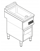 Brasiera elettrica multifunzione con controllo elettronico, trifase-4,5kw, 1 vasca AISI 304, cap. 15lt - dim tot. cm 40x70x90h Brasiera elettrica multifunzione con controllo elettronico, trifase-4,5kw, 1 vasca AISI 304, cap. 15lt - dim tot. cm 40x70x90h
