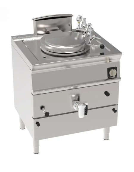 Pentola a gas INDIRETTA, 1 vasca capacità 50 Lt. cm Ø40xh45 - dim tot. cm 80x70x90h