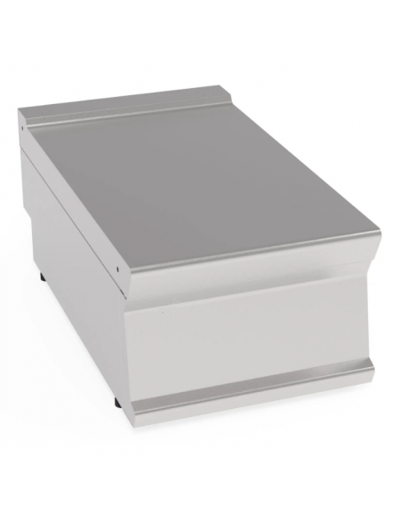 Piano di lavoro in acciaio inox con piano rinforzato, senza cassetto - cm 40x70x28h Piano di lavoro in acciaio inox con piano rinforzato, senza cassetto - cm 40x70x28h