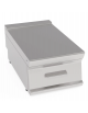 Piano di lavoro neutro da banco, in acciaio inox AISI 304 - con 1 cassetto GN 1/1 - cm 40x70x28h
