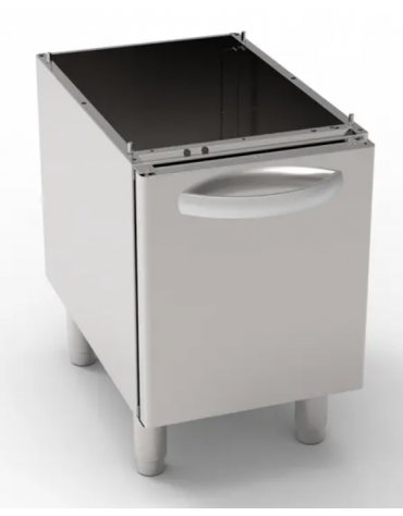 Vano neutro in acciaio inox AISI 304 con 1 porta, vano cm 33x57,4x39,5h - Dimensioni cm 40x57,5x57h