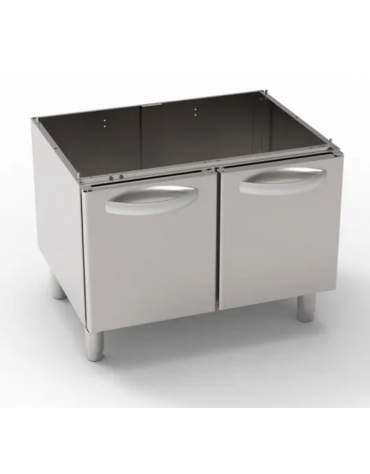 Vano neutro in acciaio inox AISI 304 con 2 porte, vano cm 73x57,4x39,5h - Dimensioni cm 80x57,5x57h