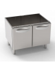 Vano neutro in acciaio inox AISI 304 con 2 porte, vano cm 73x57,4x39,5h - Dimensioni cm 80x57,5x57h