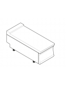 Piano di lavoro accessoriabile con apposito tagliere, senza cassetto - cm 35x70x28h Piano di lavoro accessoriabile con apposito tagliere, senza cassetto - cm 35x70x28h