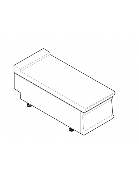 Piano di lavoro accessoriabile con apposito tagliere, senza cassetto - cm 35x70x28h Piano di lavoro accessoriabile con apposito tagliere, senza cassetto - cm 35x70x28h