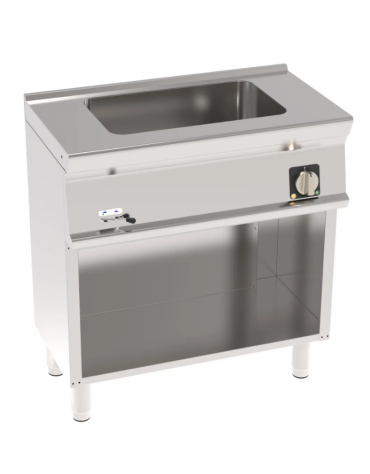 Bagnomaria elettrico su vano aperto, vasca in AISI 304 capacità GN1/1, da cm 30,6x50,8x16,5h - monofase Kw 1,3 - cm 80x45x90h