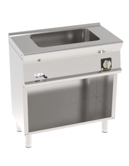 Bagnomaria elettrico su vano aperto, vasca in AISI 304 capacità GN1/1, da cm 30,6x50,8x16,5h - monofase Kw 1,3 - cm 80x45x90h Bagnomaria elettrico su vano aperto, vasca in AISI 304 capacità GN1/1, da cm 30,6x50,8x16,5h - monofase Kw 1,3 - cm 80x45x90h