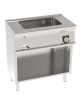 Bagnomaria elettrico su vano aperto, vasca in AISI 304 capacità GN1/1 da cm 30,6x50,8x16,5h - monofase Kw 1,3 - cm 80x45x90h