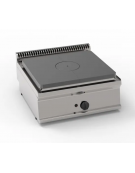 Tuttapiastra a gas da banco, dimensione piastra cm 62,8x55,8 - 1 bruciatore, potenza totale gas Kw 9 - cm 70x70x28h