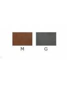 Sedia per interni con struttura in metallo verniciato, rivestimento in ecopelle - cm 45x44x84h