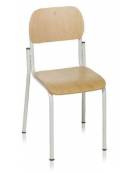 SEDIA ALUNNI SOVRAPPONIBILE FAGGIO SEDUTA CM.32X35H
